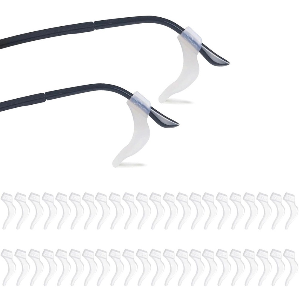 Glasses Anti Slip Silicone Ear Clip Grip Temple Tip Spectacle Holder 30 Pairs